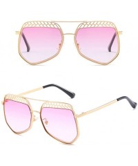 Sport Vintage Ocean Color Metal Frame Oversized Fits Over Sunglasses for Women - Purple - C71808IDGWG $30.24