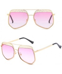 Sport Vintage Ocean Color Metal Frame Oversized Fits Over Sunglasses for Women - Purple - C71808IDGWG $13.93