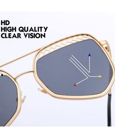 Sport Vintage Ocean Color Metal Frame Oversized Fits Over Sunglasses for Women - Purple - C71808IDGWG $30.24