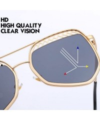 Sport Vintage Ocean Color Metal Frame Oversized Fits Over Sunglasses for Women - Purple - C71808IDGWG $30.24