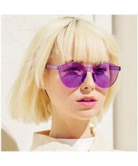 Round Unisex Fashion Candy Colors Round Outdoor Sunglasses - Light Gray - CR199XDGCK5 $16.57
