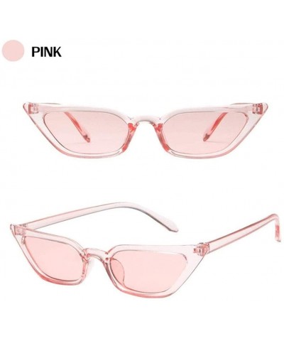 Cat Eye Sunglasses Designer Vintage Transparent Glasses - Leopard - CH198ET280E $24.23