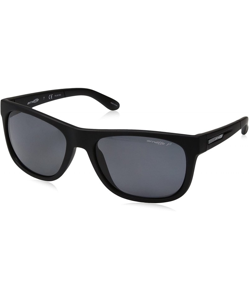 Sport Men's An4143 Fire Drill Square Sunglasses Rectangular - Black / Grey - CK11KMFEOU7 $52.90