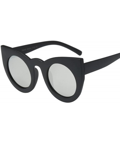 Oversized Sunglasses for Men Women Round Vintage Sunglasses Retro Sunglasses Circle Eyewear Glasses UV 400 Protection - H - C...