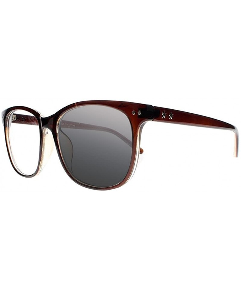 Square Men women Transition Photochromic Bifocal Sunglasses Reading Glasses - Brown - CI18I6OLTKC $20.71