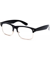 Round Babo" Slim Oval Style Celebrity Fashionista Pattern Temple Reading Glasses Vintage - 9055 Black/Gold - CD11PBOHBZ9 $8.06