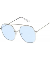 Shield 2020 Retro Round Sunglasses Women Designer Mirror Sun Glasses Female Vintage Lunetteeil Femme - Silverorange - C8198ZM...