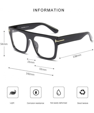 Square Blocking Glasses Unisex Eyeglasses Eyeglass - Blue - C01992XNTSG $11.28