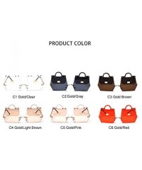 Goggle Handbag Shape Vintage Sunglasses Female Pink Red Decoration Party Frameless Sun Glasses Women Gradient - CD18Y8DI89G $...
