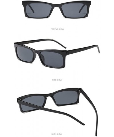 Square Sunglasses Sports Fashion Goggles Eyeglasses Glasses Eyewear - Black - CF18QQO6HLL $9.75