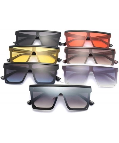 Square Vintage Ovesized Sunglasses Women Shades Luxury RimlSquare Sun Glasses Men Black Dames - K32446-c9 Light Blue - CN199C...