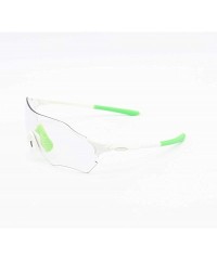 Sport Sports sunglasses color changing glasses riding running sports color sunglasses flat mirror - White and Green - CF18WWW...