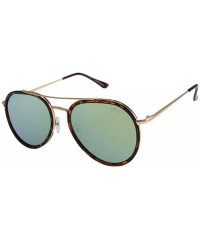 Aviator New York Stark Aviator Sunglasses - Havana - C3196Q4RUCW $24.60