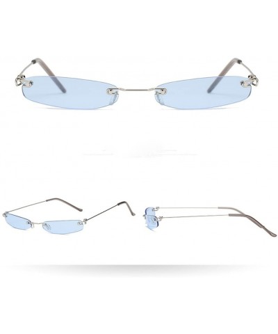 Wayfarer Women Man Vintage Transparent Small Frame Sunglasses Retro Eyewear Fashion - E - CE18NGG8RQ7 $16.81