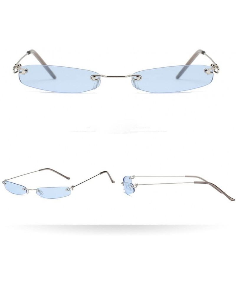 Wayfarer Women Man Vintage Transparent Small Frame Sunglasses Retro Eyewear Fashion - E - CE18NGG8RQ7 $7.08
