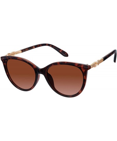 Cat Eye R3264 Sunglasses Rhinestone Protection - Tortoise - CZ195S7NA03 $34.43