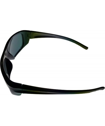 Rectangular Mens Rectangle Black Plastic Sunglass PE02 1 - CH118O021K7 $24.14