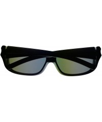 Rectangular Mens Rectangle Black Plastic Sunglass PE02 1 - CH118O021K7 $24.14