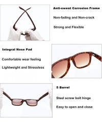 Oversized Retro Square Sunglasses Unbreakable Horn Rimmed 100% UV Protection Scratch Resistant for Men Women Driving - CZ18QC...