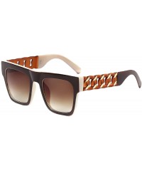 Oversized Sunglasses Eyewear Women - Ladies Sunglasses UV400 Protection Resin Lens - Brown - C518SM36YXA $8.31