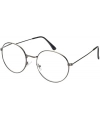 Round Retro Vintage Inspired Round Circle Sunglasses With Clear Lens Glasses Non-Prescription - CL18ZR6MG73 $18.47