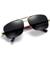 Oval New Men's Polarized Sunglasses Color Film Polarizer Casual Sports Sunglasses Driving Mirror - CE190MQLLW6 $26.65