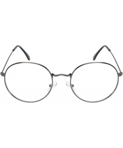 Round Retro Vintage Inspired Round Circle Sunglasses With Clear Lens Glasses Non-Prescription - CL18ZR6MG73 $18.47
