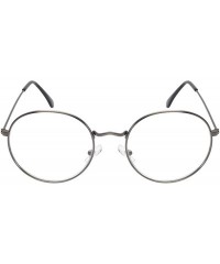 Round Retro Vintage Inspired Round Circle Sunglasses With Clear Lens Glasses Non-Prescription - CL18ZR6MG73 $18.47