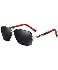 Oval New Men's Polarized Sunglasses Color Film Polarizer Casual Sports Sunglasses Driving Mirror - CE190MQLLW6 $26.65