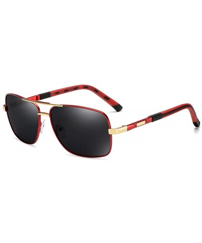 Oval New Men's Polarized Sunglasses Color Film Polarizer Casual Sports Sunglasses Driving Mirror - CE190MQLLW6 $26.65