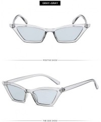 Cat Eye Women Fashion CAT Eye Sunglasses Retro Small Frame UV400 Eyewear Vintage - Grey&grey - C918O4YUNH5 $10.14
