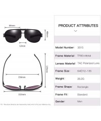Sport Solar Mirror Metal Mixed Frame Polarizer Men's Outdoor Sports Mountaineering Glasses - A - C018QO3W4T5 $31.30