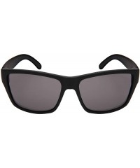Rectangular Vintage Black Square Sunglasses for Men Women Rectangular Glass 1413 - Matte Black Frame/Grey Lens - CR18M64G88N ...