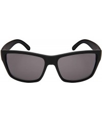 Rectangular Vintage Black Square Sunglasses for Men Women Rectangular Glass 1413 - Matte Black Frame/Grey Lens - CR18M64G88N ...