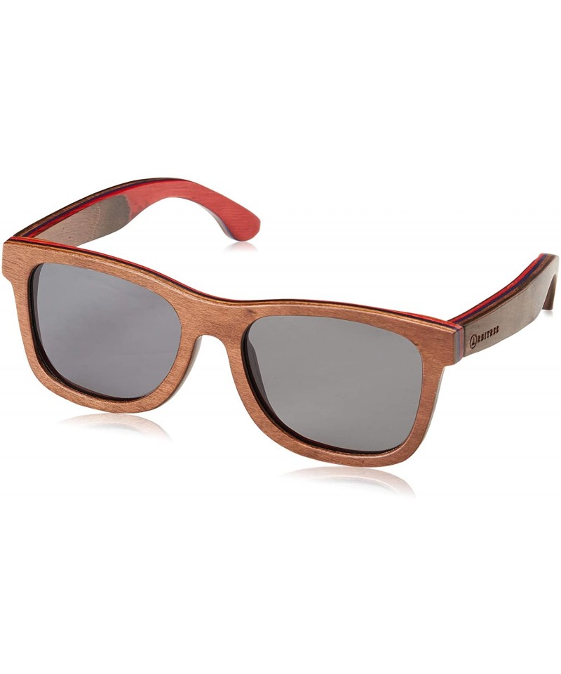 Wayfarer Wood Sunglasses for Men and Women. 100% Maple Wood - Black Minimalist - CT18KK5S6ET $49.44