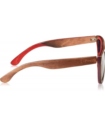 Wayfarer Wood Sunglasses for Men and Women. 100% Maple Wood - Black Minimalist - CT18KK5S6ET $49.44