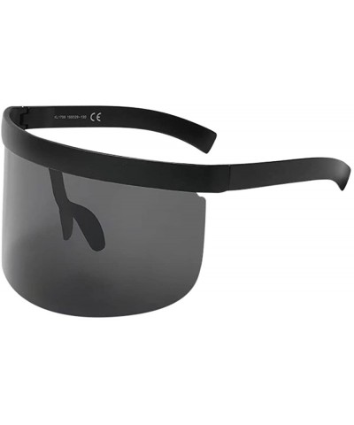 Sport Unisex Vintage Sunglasses Retro Oversized Frame Hat Eyewear Anti-peeping - A - C11908OM3AX $26.63
