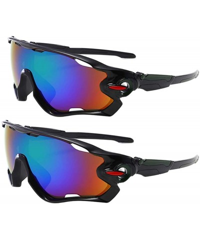 Goggle 2 Pack Polarized Sport Sunglasses UV Safety Glasses for Driving Fishing Cycling and Running - CH197IKZ454 $12.20