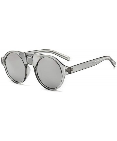 Goggle Fashion Sunglasses Fashion Street Snap Sunglasses Female Personality Polychromatic Toad Mirror - C618TMR6TGR $18.91