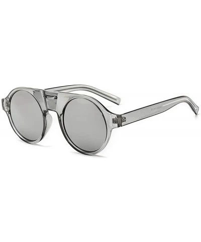 Goggle Fashion Sunglasses Fashion Street Snap Sunglasses Female Personality Polychromatic Toad Mirror - C618TMR6TGR $18.66