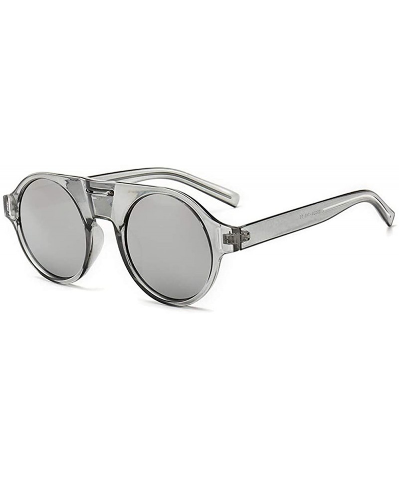 Goggle Fashion Sunglasses Fashion Street Snap Sunglasses Female Personality Polychromatic Toad Mirror - C618TMR6TGR $18.66