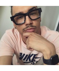 Square Square Sunglasses for Men Women Luxury Oversized Brand Designer UV400 Goggle Shades - CC196YTXDN2 $12.70