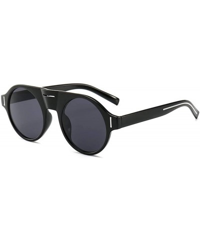 Goggle Fashion Sunglasses Fashion Street Snap Sunglasses Female Personality Polychromatic Toad Mirror - C618TMR6TGR $18.66