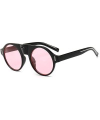 Goggle Fashion Sunglasses Fashion Street Snap Sunglasses Female Personality Polychromatic Toad Mirror - C618TMR6TGR $11.09