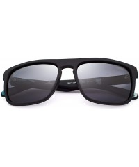 Wayfarer Retro Polarized Sunglasses for Men Women Trendy Fashion Vintage UV Protection Sun Glasses - C1-black Lens - CF18IK5A...