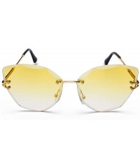 Rimless Female Frameless Sunglasses Oversized Ocean Color Rimless Ladies Shade Glasses Women - C818QCTID3S $18.60
