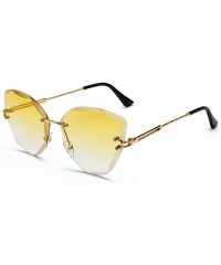 Rimless Female Frameless Sunglasses Oversized Ocean Color Rimless Ladies Shade Glasses Women - C818QCTID3S $18.60