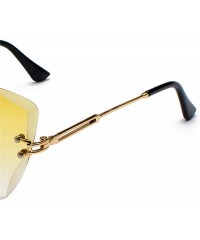 Rimless Female Frameless Sunglasses Oversized Ocean Color Rimless Ladies Shade Glasses Women - C818QCTID3S $18.60
