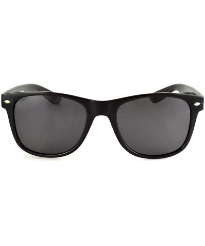 Round Louisville Polarized Retro Men's & Women's Sunglasses - Black - CG12NEREJ0O $32.45