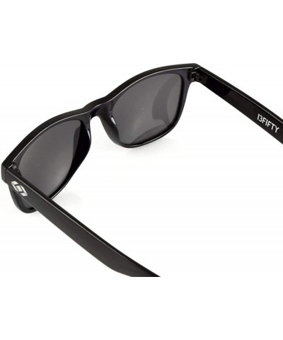 Round Louisville Polarized Retro Men's & Women's Sunglasses - Black - CG12NEREJ0O $21.93